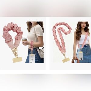 Pink Crossbody/Lanyard & Wrist Strap for Cell Phones New In Package